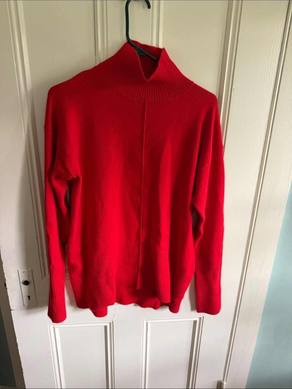 French Connection Vibrant Red Turtleneck Sweater